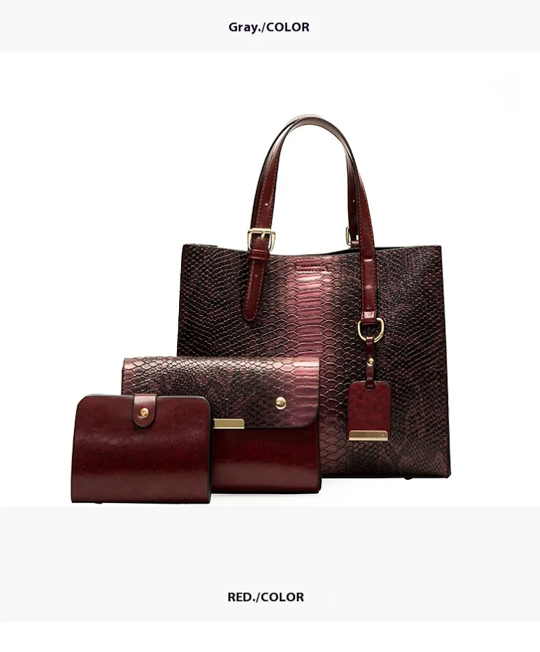 Dames schoudertas met één schouder, driedelig, multifunctioneel. De ideale crossbody tas voor dames met een stijlvol design en praktische opbergruimte