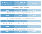  Domestic workers, who are not on the SweepSouth platform saw a decrease in their average earnings from last year. 