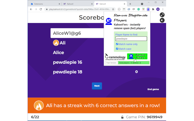 Kahoot!’ers - Remove Illegitimate Players Preview image 6