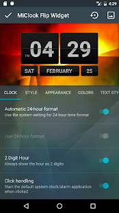 MiClock - Flip Clock Widget Screenshot