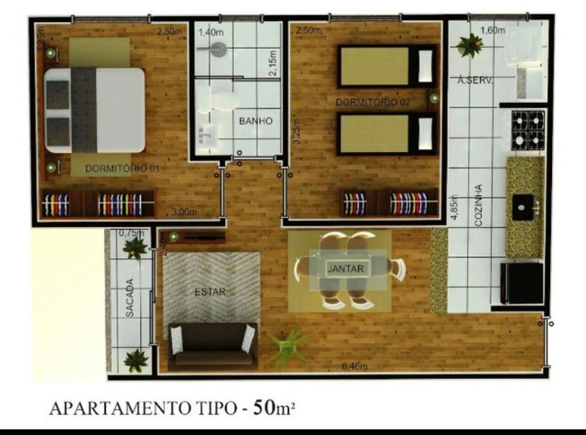 Apartamentos à venda Residencial Sítio Santo Antônio