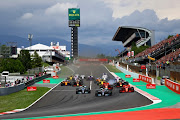 Lewis Hamilton of Great Britain driving the (44) Mercedes AMG Petronas F1 Team Mercedes WO9 leads the field at the start during the Spanish Formula One Grand Prix at Circuit de Catalunya on May 13, 2018 in Montmelo, Spain.