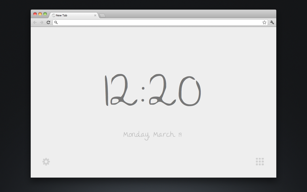 New Tab Clock Preview image 4