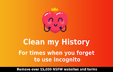 Clean my history - Remove NSFW sites small promo image