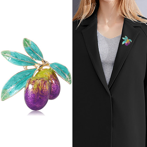 Title 1, Broche Huile Coulante Couleur Olive – Une Touch...