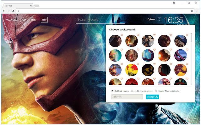 The Flash Backgrounds New Tab - freeaddon.com