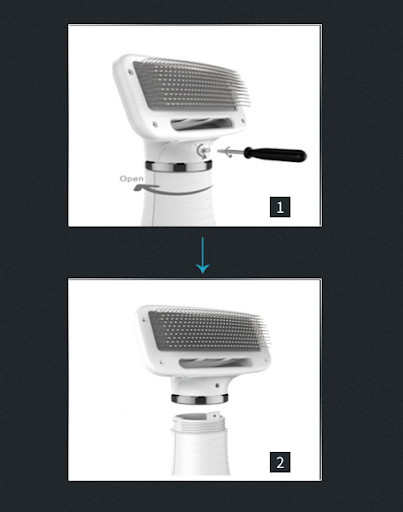 Title 1, All-in-one Pet Hair Comb and Hair Dryer. Quickl...