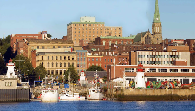 The pretty waterfront of Saint John in New Brunswick province, Canada. 