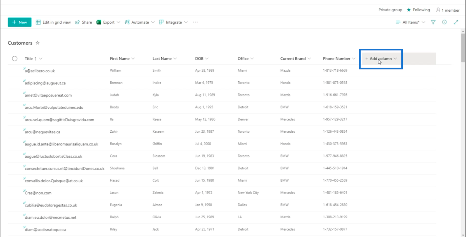 sharepoint choice field