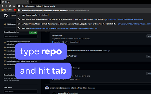 GitHub Repository Explorer