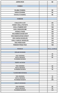 Amigos Food menu 3