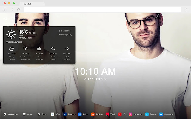 The Chainsmokers Pop Music HD New Tabs Theme
