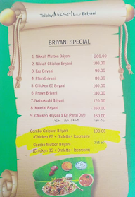 Arabian Nikkah Briyani menu 6