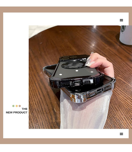 Title 2, Electroplated Four-corner Large Window Phone Ca...