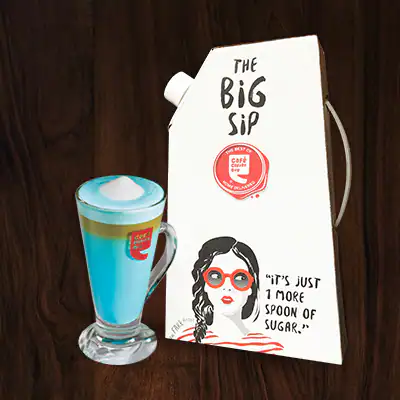 Blue Latte Mini Flask (Serves 3 To 4)