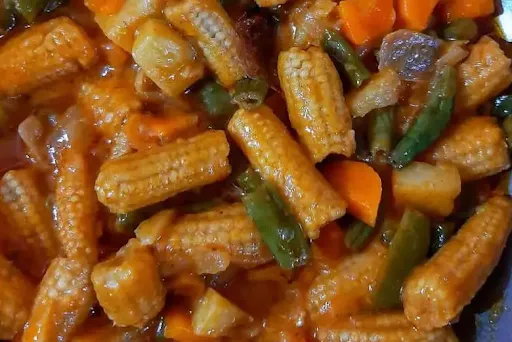 Baby Corn Chilli Dry