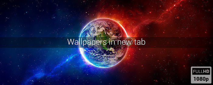 Planet Earth in Space Wallpapers New Tab marquee promo image