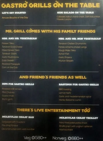 A Grill Company menu 