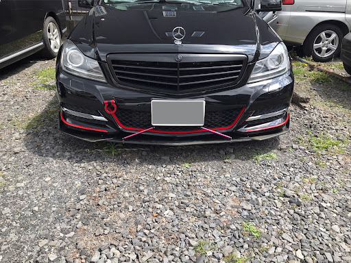 Cクラス セダン W4のラバースプレー塗装 液だれ に関するカスタム メンテナンスの投稿画像 車のカスタム情報はcartune