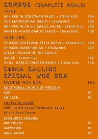 China Calling menu 5