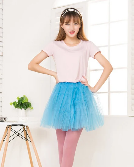 Muti Colors Tutu Skirt For Women Elastic Ballet Dancewear... - 2