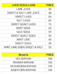 Veg Bhagya Sagar menu 5