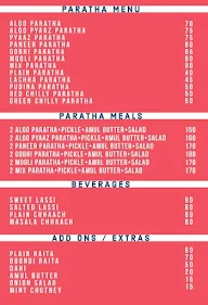 Paratha Central menu 1