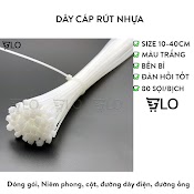 Bịch 80 Sợi Dây Cáp Rút Nhựa, Dây Thít Đủ Size 10Cm , 15Cm, 20Cm, 25Cm, 30Cm, 40Cm