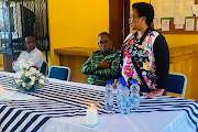 Gauteng education MEC Panyaza Lesufi (centre) on Monday visited the family of Moses Kadiege and the HL Setlalentoa Secondary School in Ga-Rankuwa, after the principal was found dead on Sunday.