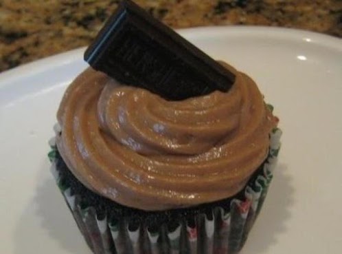 Guinness Cupcakes with Nutella Cream Frosting