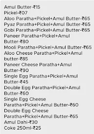 Paratha Village menu 1