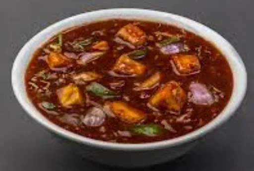 Paneer In Schezwan Sauce Gravy