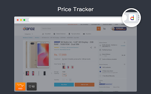 Daraz Price Tracker - AliPrice Assistant