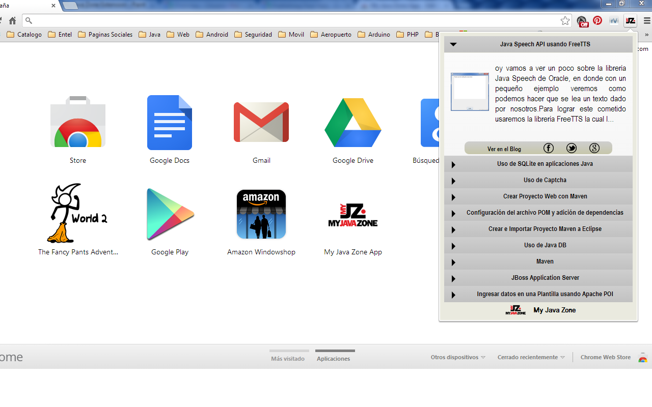 My Java Zone Extension Preview image 3