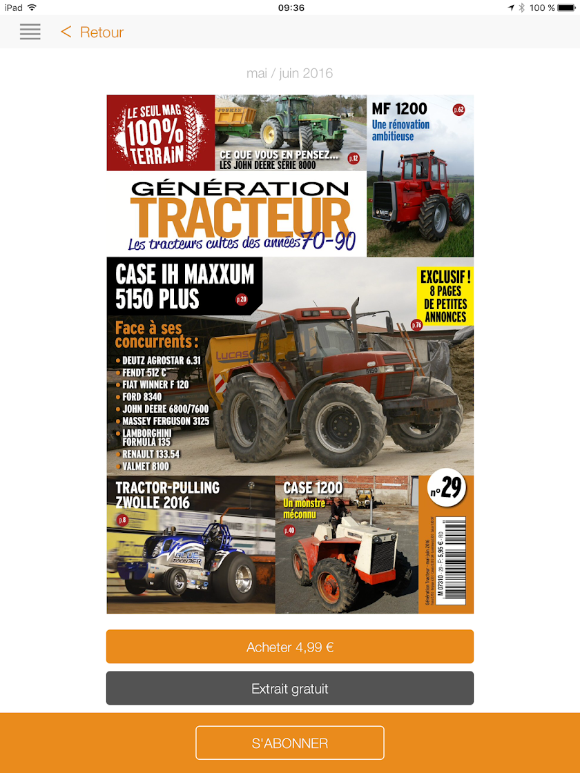 Génération Tracteur Screen 2