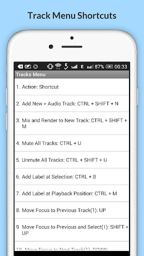 免費下載生產應用APP|Free Audacity Shortcuts app開箱文|APP開箱王