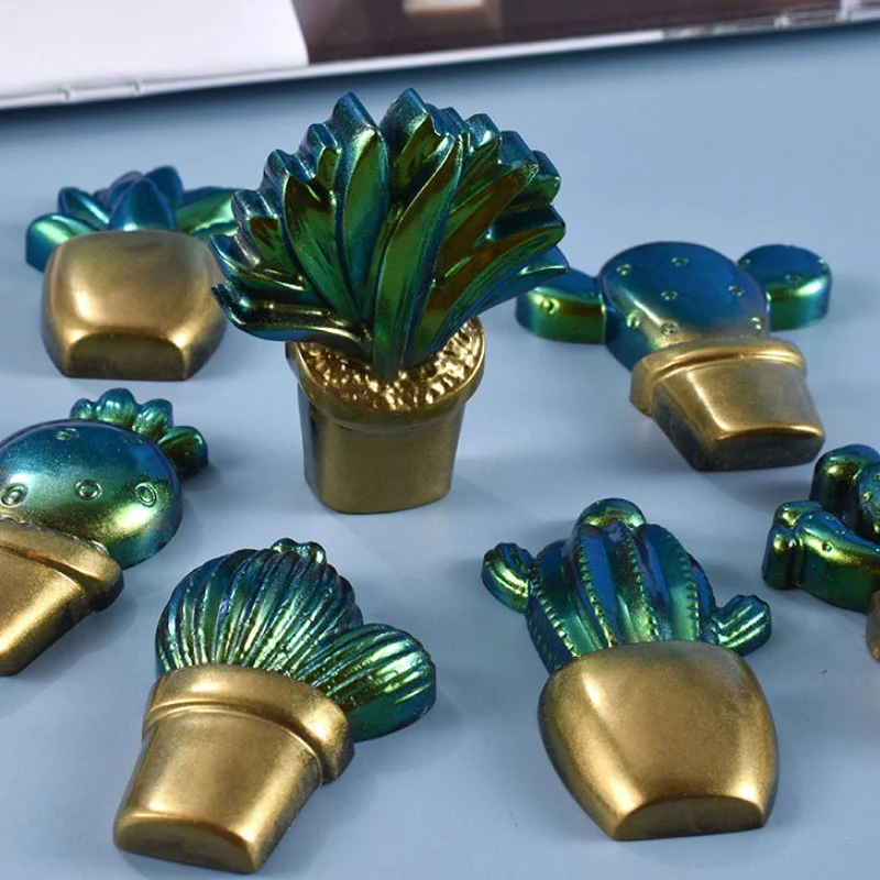Title 1, Crystal Mould for Cactus Potted Planting Table ...