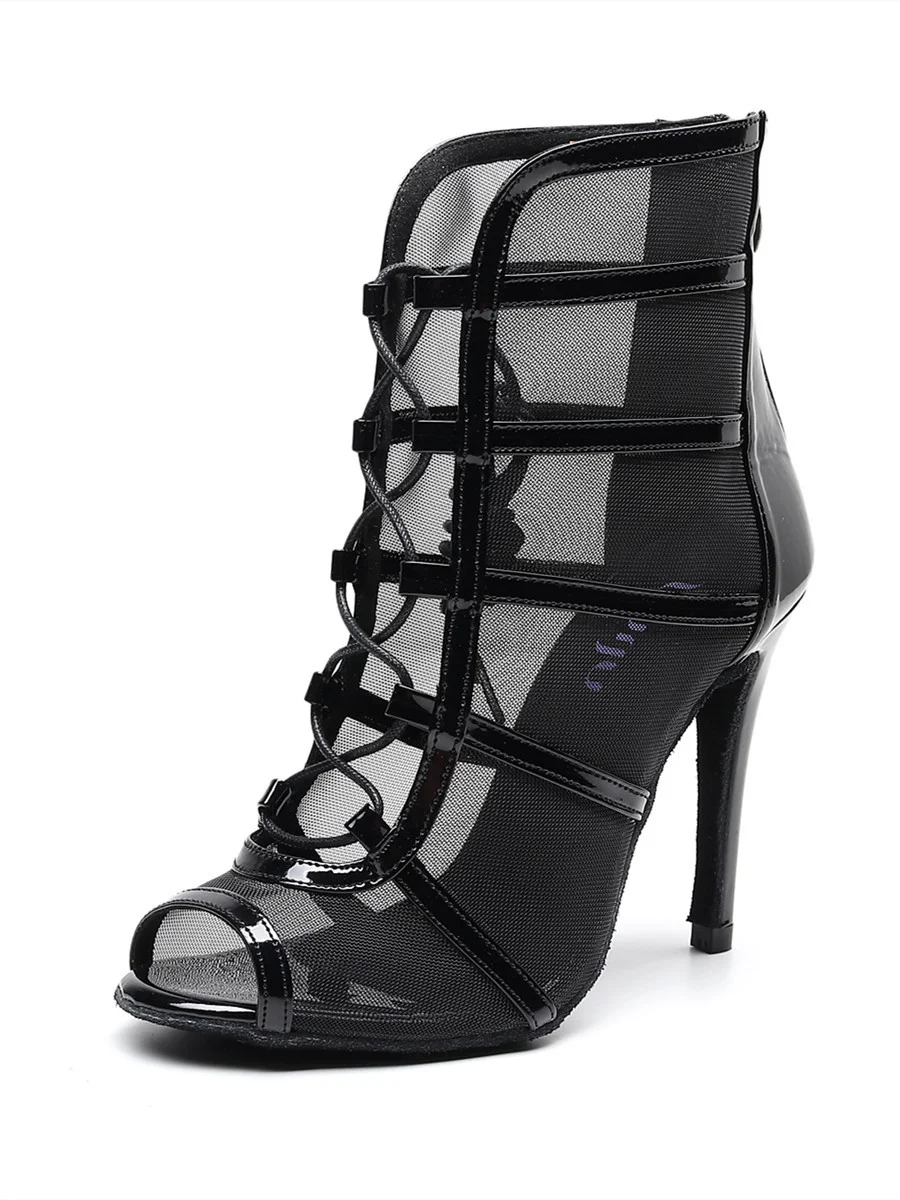 Title 8, Zapatos de tacón alto para baile latino negro i...