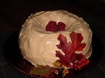 Autumn Pumpkin Raspberry Bundt Cake