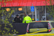 Metro Davidson County Police inspect the scene of a fatal shooting at a Waffle House restaurant near Nashville, Tennessee, U.S., April 22, 2018. 