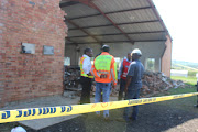 Crime scene investigators at the scene in the Heatonville area, near Empangeni in northern KZN, on April 19 2019.