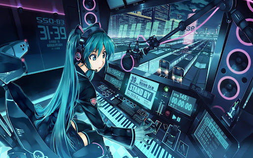 Miku Train Station 1366x768