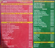 Sana Bawarchi menu 2