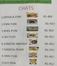 Sri Manjunatha Juice And Chats menu 1