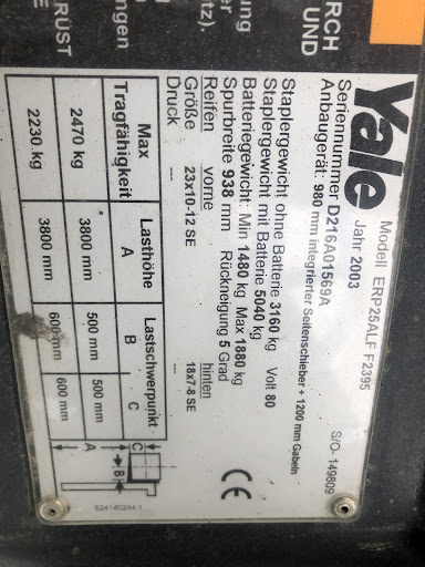 YALE ERP25ALF