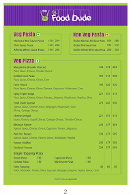 The Food Corner menu 2