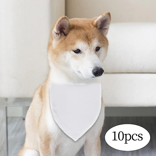 10 Pieces Pet Dog Bandana Washable DIY Handkerchief Triangle Dog Scarfs for Party New Year Holiday Thanksgiving Accessor