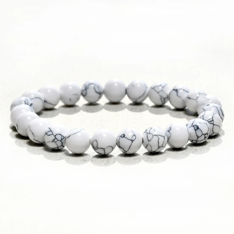 Nieuwe Chinese Armband 8mm Ronde Kralen Natuursteen Armband Agaat Kristal Toermalijn voor Geluk en Balans