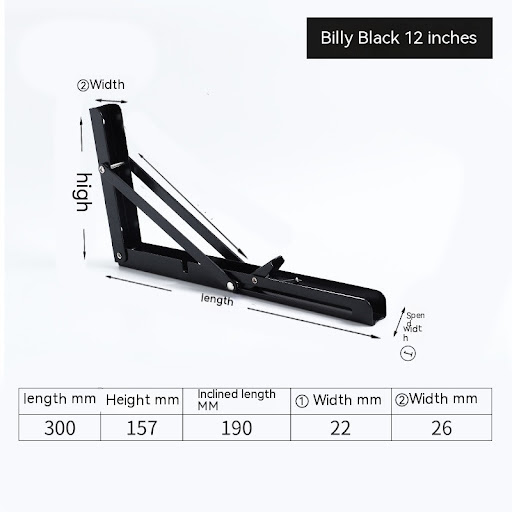 Title 4, Stainless Steel Bracket Wall Shelf Support, Tri...