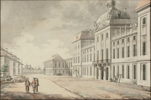 A view of the Kazimierzowski Palace, the headquarters of the Cadet Corps